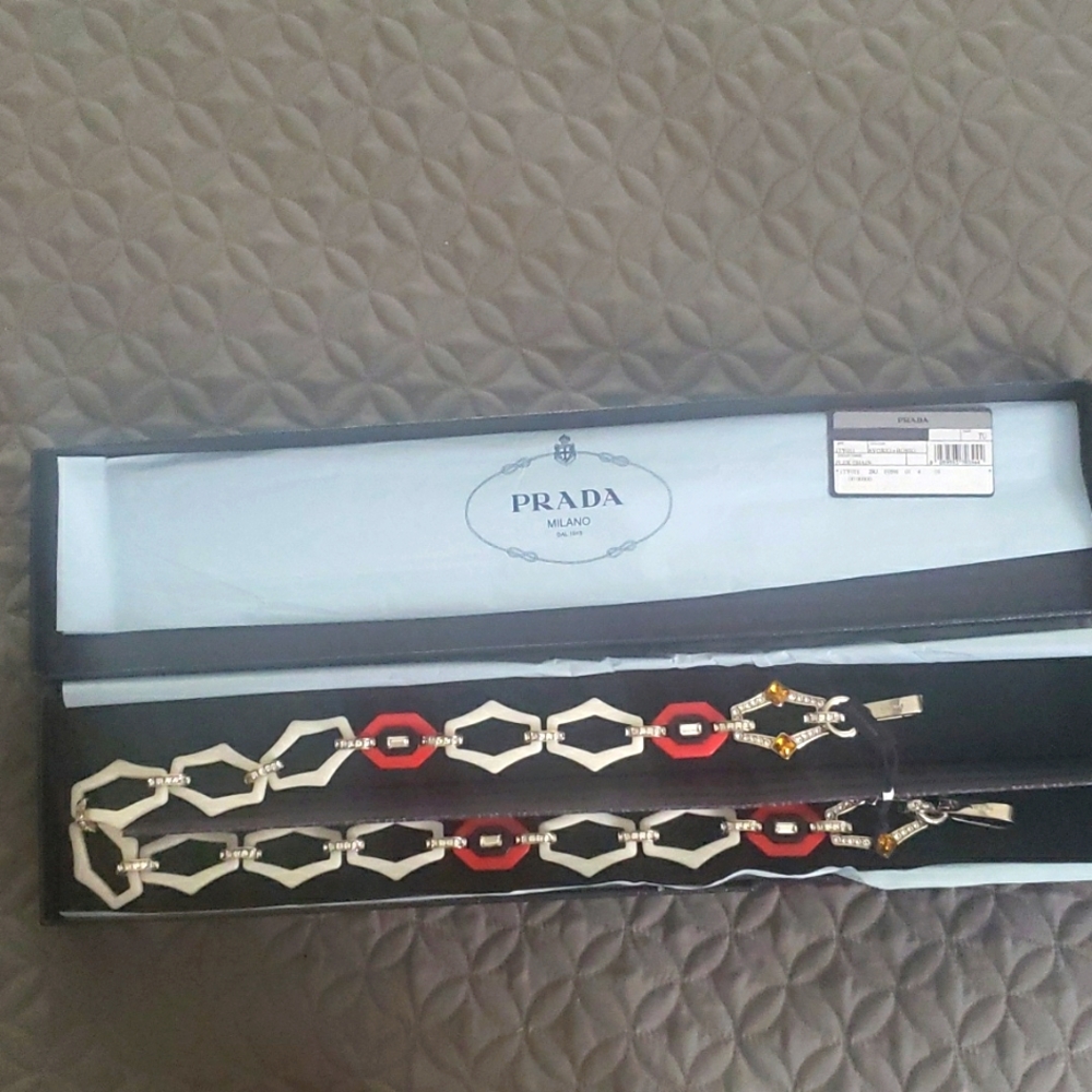 Authentic ,Luxurious Prada shoulder strap / chain. Can be worn with any bag.